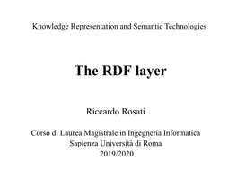 The RDF Layer