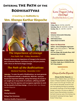 Ven. Khenpo Karthar Rinpoche