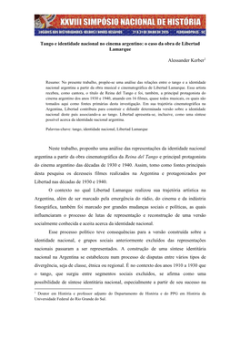 O Caso Da Obra De Libertad Lamarque Alessander Kerber1