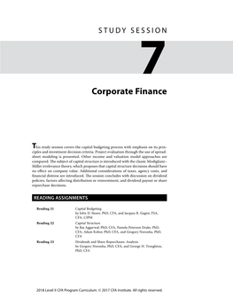 Corporate Finance