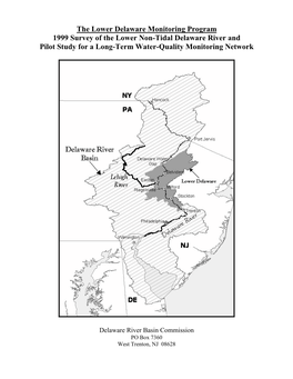 1999 Survey of the Lower Non-Tidal Delaware River and Pilot Study for a Long-Term Water-Quality Monitoring Network