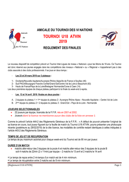 Tournoi U18 Atvin 2019