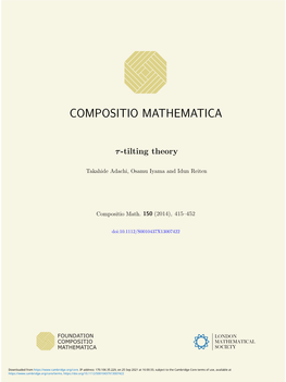 Τ-Tilting Theory, Which ‘Completes’ (Classical) Tilting Theory from the Viewpoint of Mutation