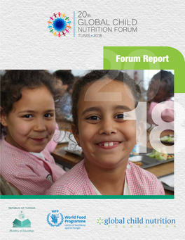 Forum Report Acknowledgements