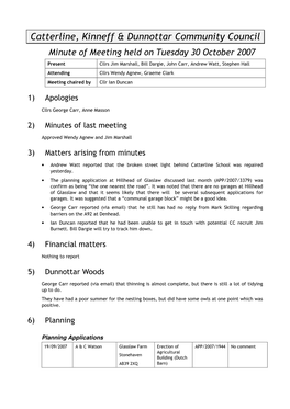 Catterline, Kinneff & Dunnottar Community Council