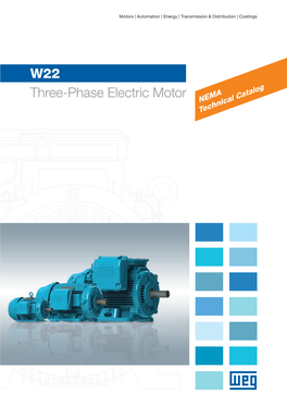 W22 Three-Phase Electric Motor NEMA Technical Catalog