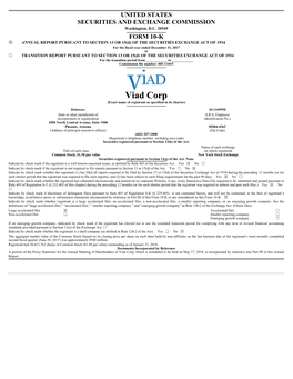 Viad Corp (Exact Name of Registrant As Specified in Its Charter)