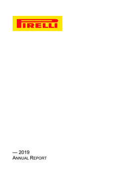 2019 ANNUAL REPORT Pirelli & C