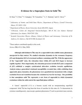 Evidence for a Superglass State in Solid 4He