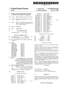 (12) United States Patent (10) Patent No.: US 9,012,411 B2 Jacob (45) Date of Patent: Apr