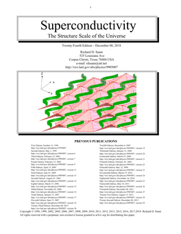 Superconductivity the Structure Scale of the Universe