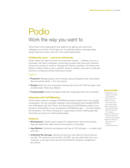 Podio Work the Way You Want To