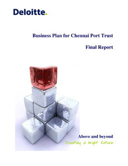 Business Plan for Chennai Port Trust Final Report
