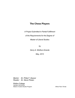 The Chess Players