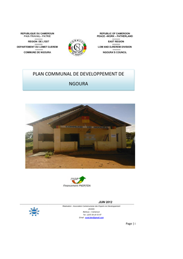 Plan Communal De Developpement De Ngoura