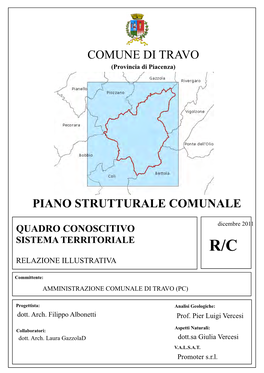 Comune Di Travo Piano Strutturale Comunale