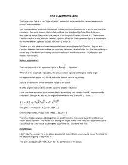 Logarithmic Spiral