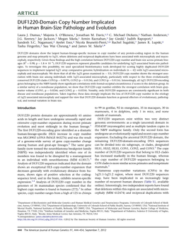 DUF1220-Domain Copy Number Implicated in Human Brain-Size Pathology and Evolution