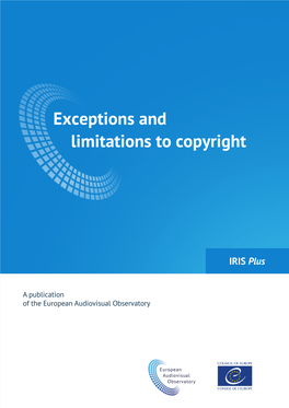 IRIS Plus 2017-1: Exceptions and Limitations to Copyright