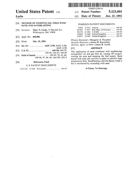 HHHHHHHHHHHHHHHHHHHHH USO.052349A United States Patent (19) 11) Patent Number: 5,123,491 Luchs (45) Date of Patent: Jun