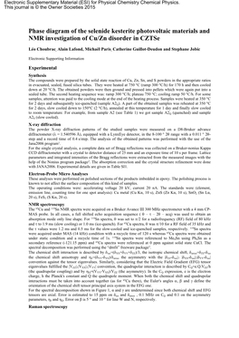 Phase Diagram of the Selenide Kesterite Photovoltaic Materials and NMR Investigation of Cu/Zn Disorder in Cztse