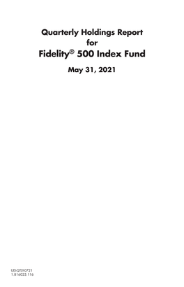 Fidelity® 500 Index Fund