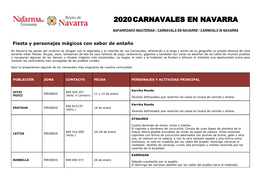 2020​​Carnavales En Navarra