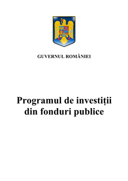 Investitii Publice