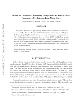 Limits on Unresolved Planetary Companions to White Dwarf