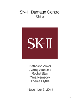 SK-II: Damage Control China