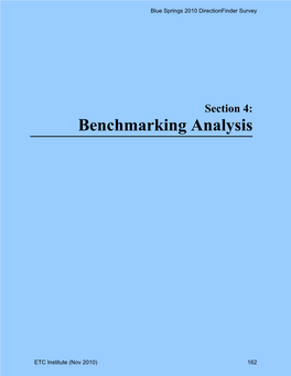 Benchmarking Analysis