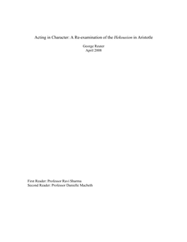 A Re-Examination of the Hekousion in Aristotle