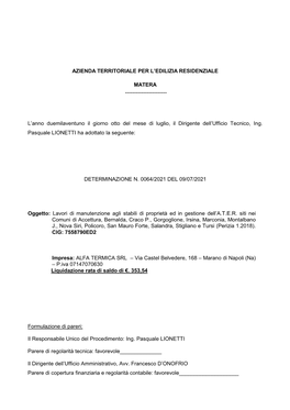 Azienda Territoriale Per L'edilizia Residenziale