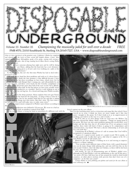 Disposable Underground 35
