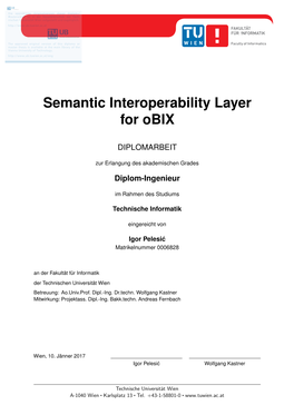 Semantic Interoperability Layer for Obix