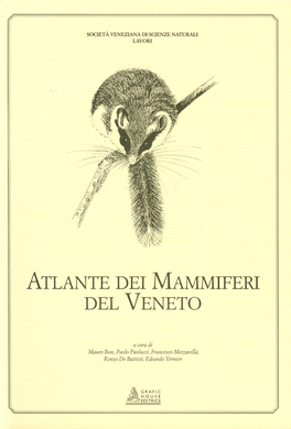 Atlante Dei Mammiferi Del Veneto