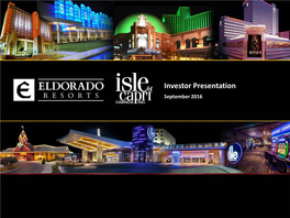 Investor Presentation September 2016