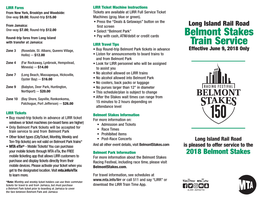 Belmont Stakes Train Service