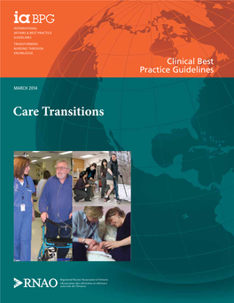 Clinical Best Practice Guideline, Care Transitions