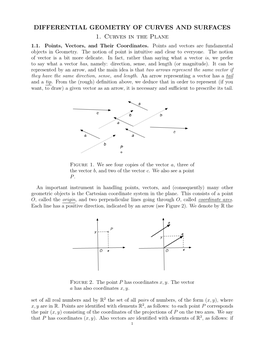 Differential Geometry of Curves and Surfaces 1