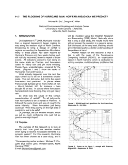 The Flooding of Hurricane Ivan: How Far Ahead Can We Predict?