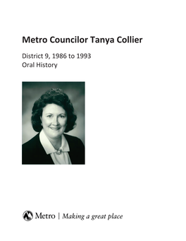 Metro Councilor Tanya Collier