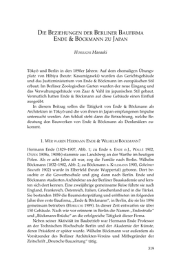 Die Beziehungen Der Berliner Baufirma Ende & Böckmann