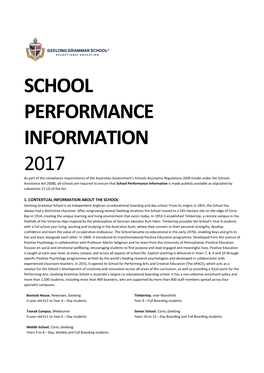 School Performance Information 2017