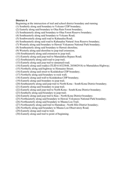 District 6 Boundaries