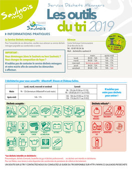 Les Outils Du Tri 2019