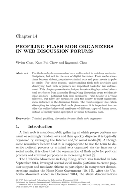Profiling Flash Mob Organizers in Web Discussion Forums