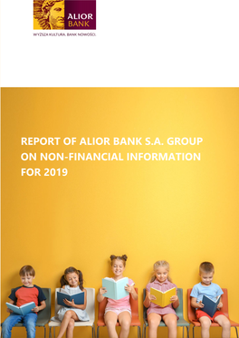 Report of Alior Bank S.A. Group on Non-Financial Information for 2019