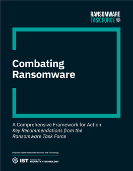 Combating Ransomware Chapter Title 1