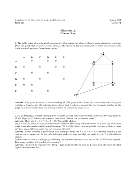 Midterm 2. Correction